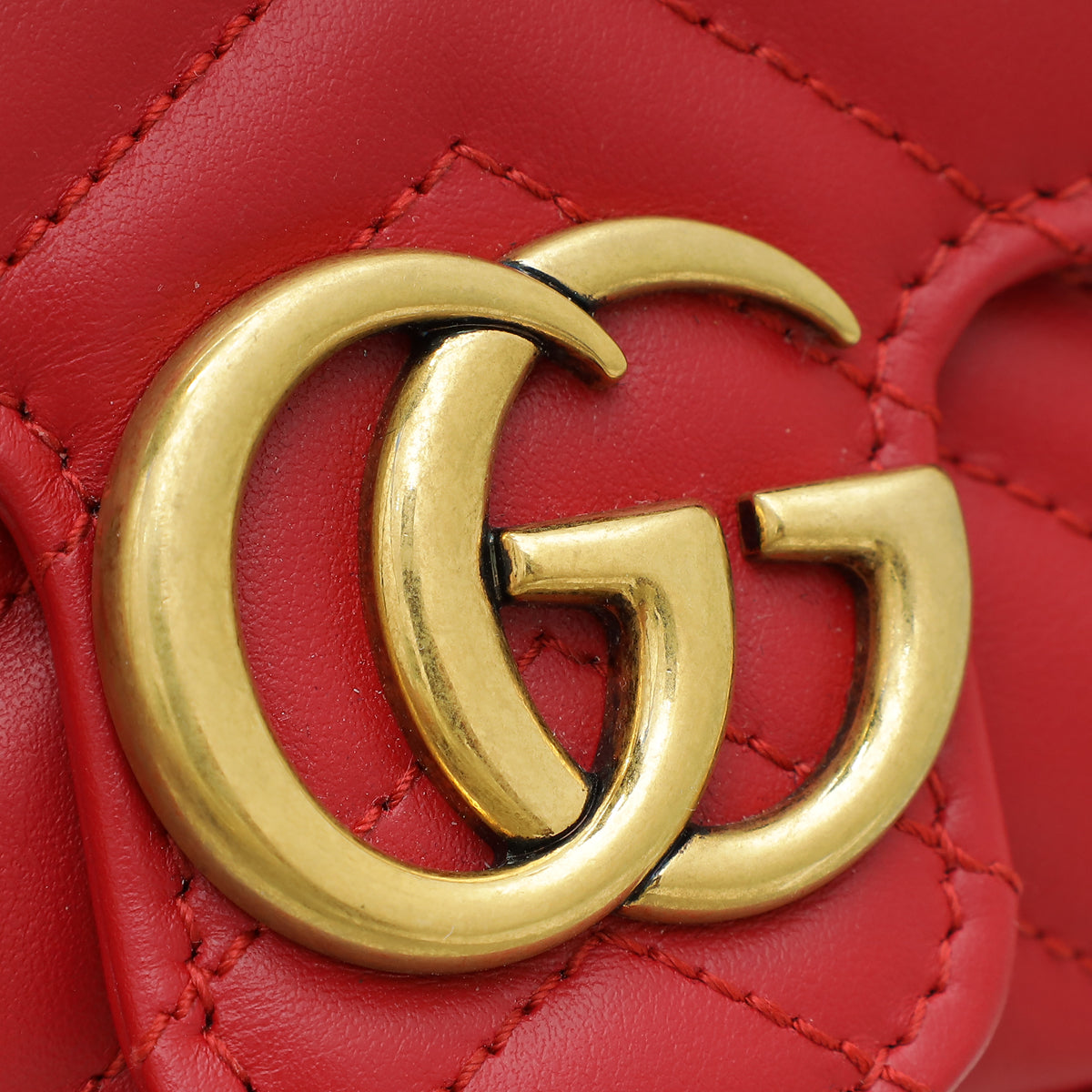 Gucci Red GG Marmont Super Mini Bag