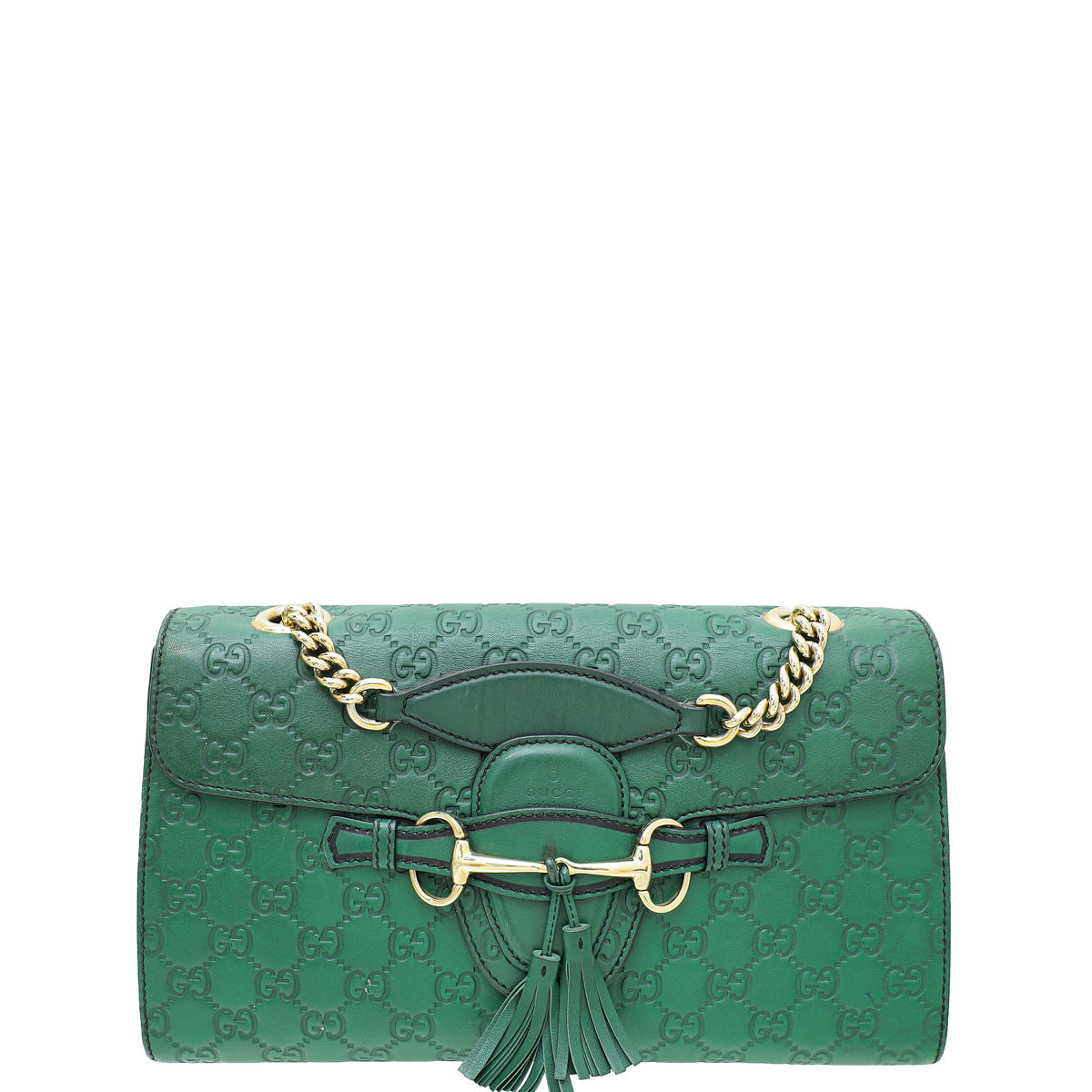 Gucci Green GG Guccissima Emily Medium Bag