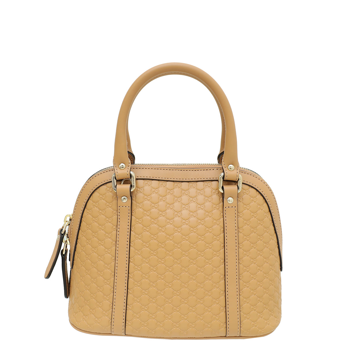 Gucci Dark Beige GG Microguccissima Dome Satchel Mini Bag