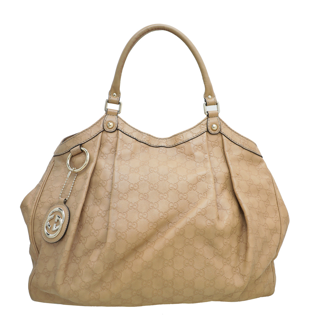 Gucci Beige GG Guccissima Sukey Large Tote Bag