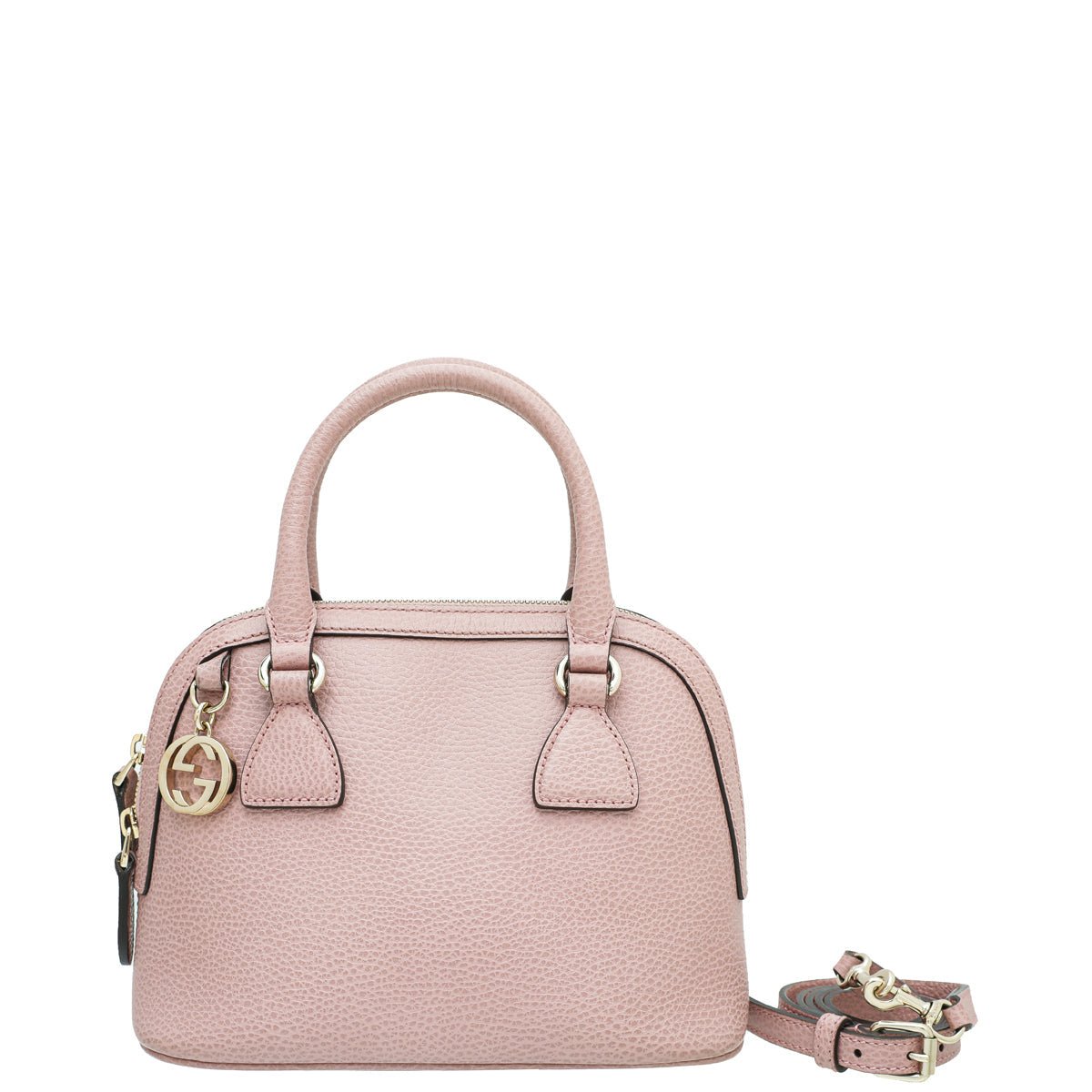 Gucci Dusty Pink GG Charm Dollar Dome Mini Bag