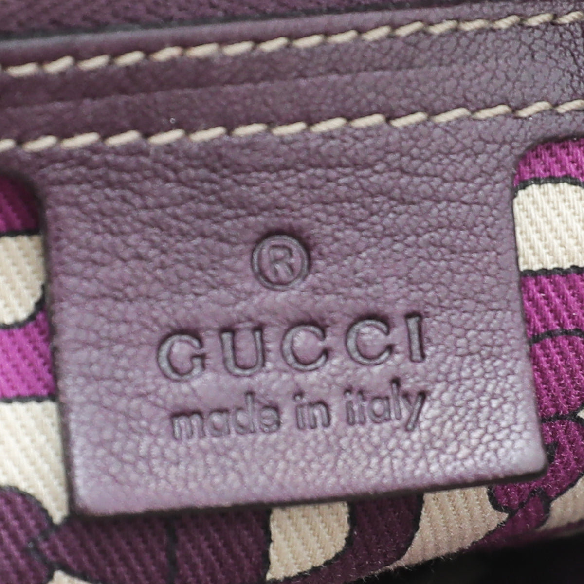 Gucci Violet GG Guccissima Studded Pelham Bag