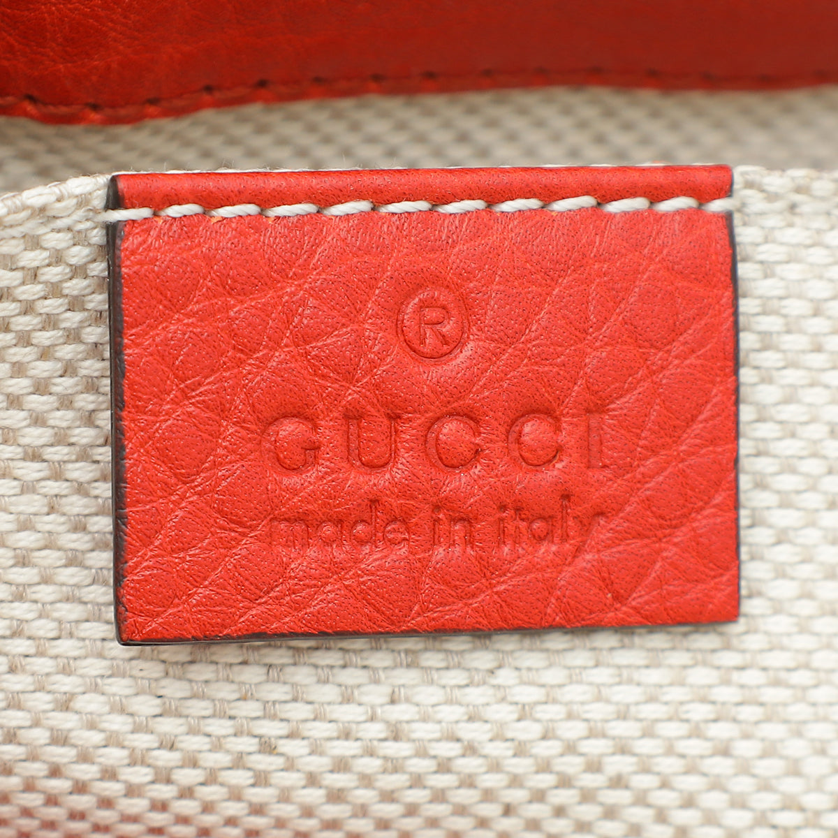 Gucci Red Soho Flap Mini Chain Bag