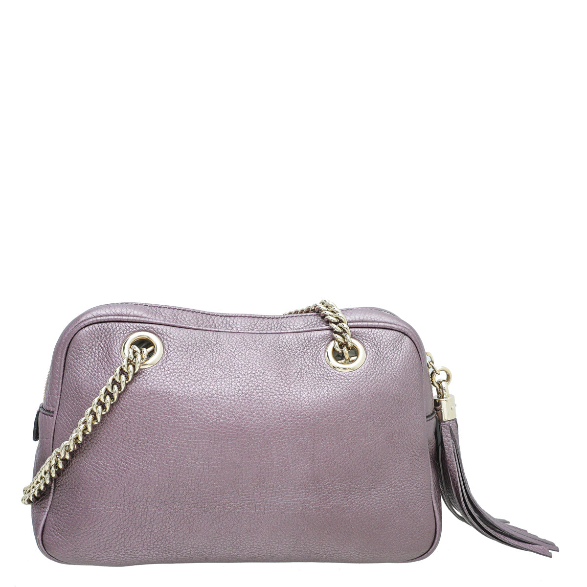 Gucci Mauve GG Soho Tassel Chain Bag