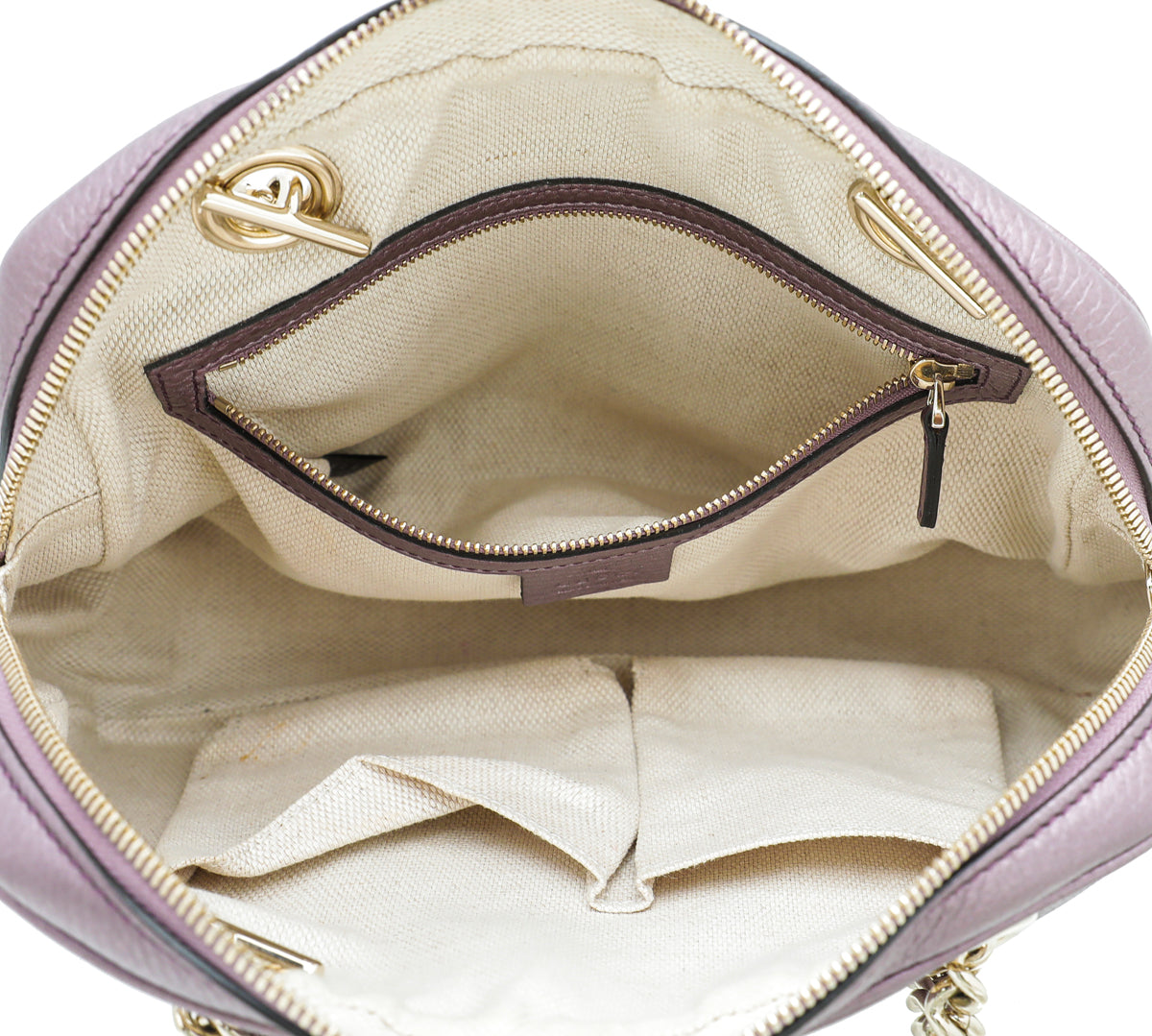 Gucci Mauve GG Soho Tassel Chain Bag