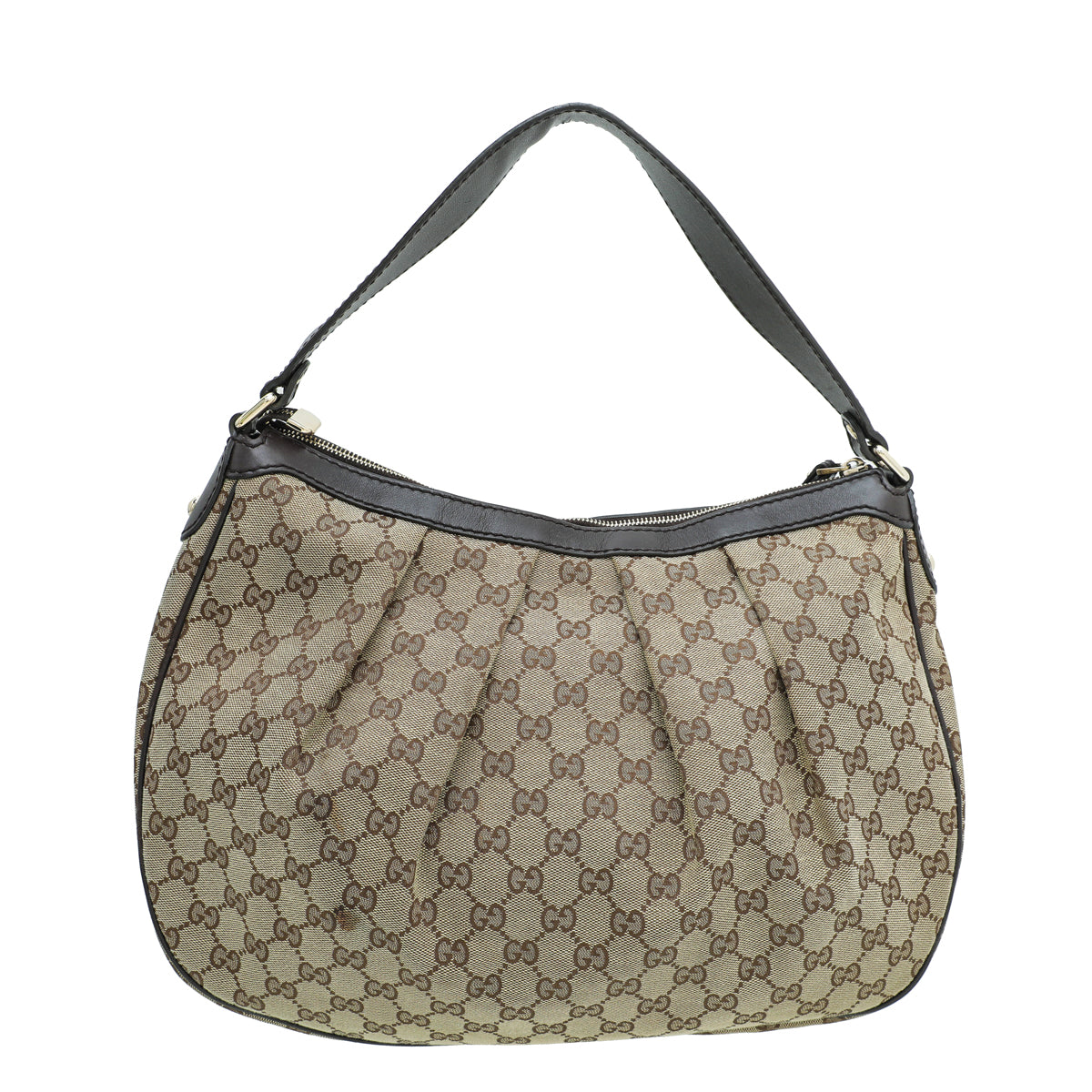 Gucci Ebony GG Canvas Sukey Hobo Bag