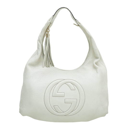 Gucci Off White Soho Hobo Bag