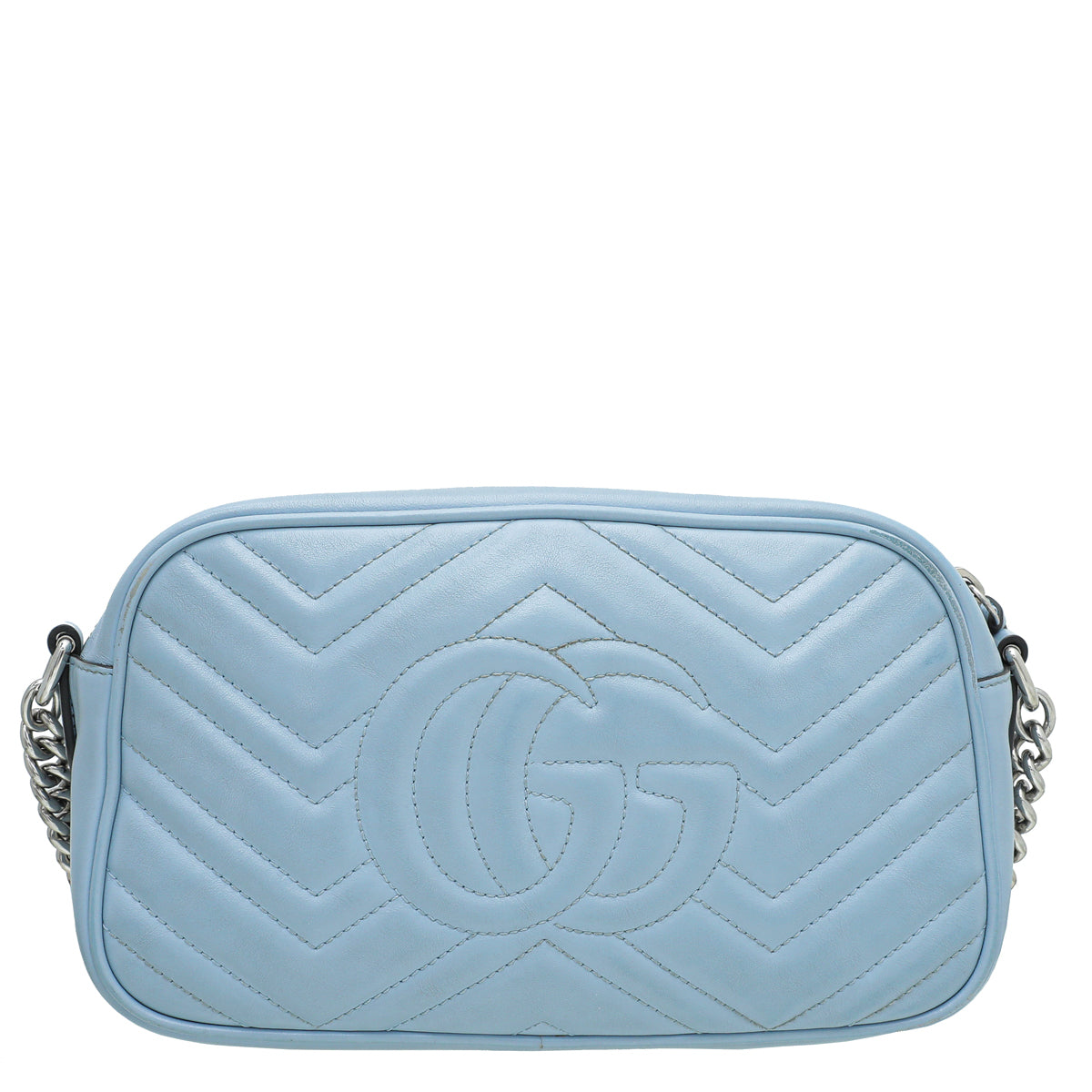 Gucci Sky Blue GG Marmont Small Camera Bag