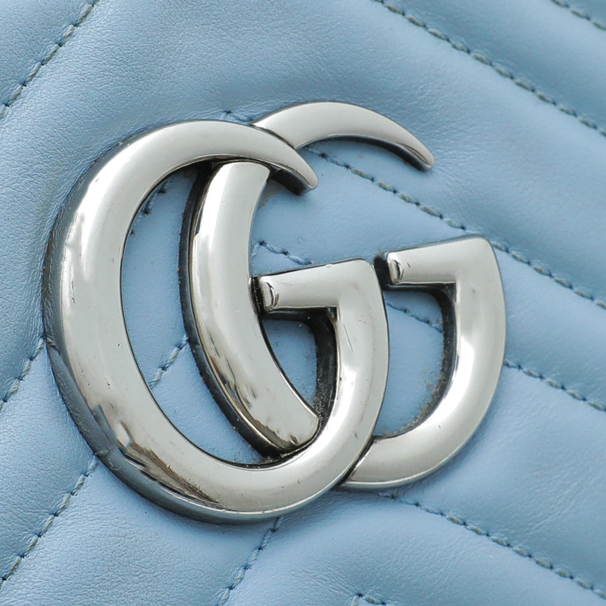 Gucci Sky Blue GG Marmont Small Camera Bag