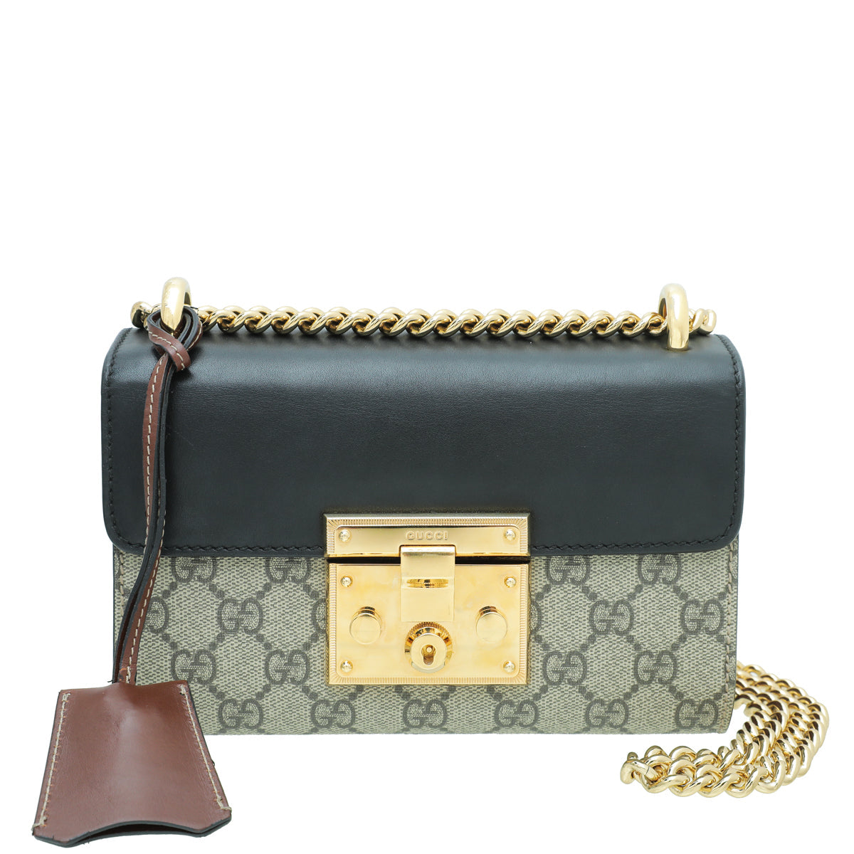 Gucci Bicolor GG Supreme Padlock Small Bag