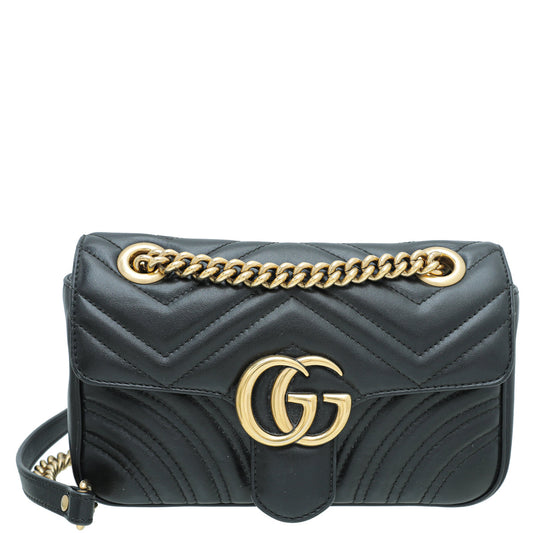 Gucci Black GG Marmont Mini Bag