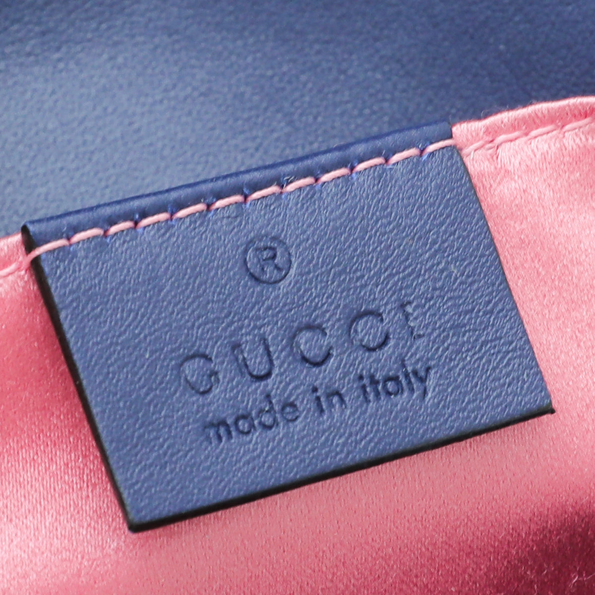 Gucci Blue GG Velvet Marmont Mini Shoulder Bag