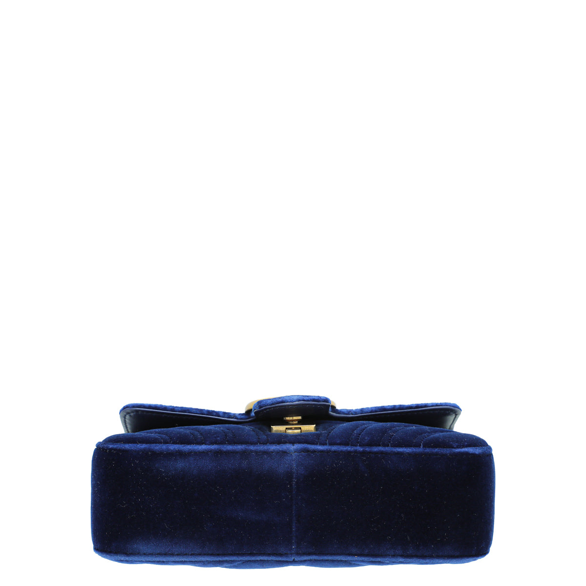 Gucci Blue GG Velvet Marmont Mini Shoulder Bag