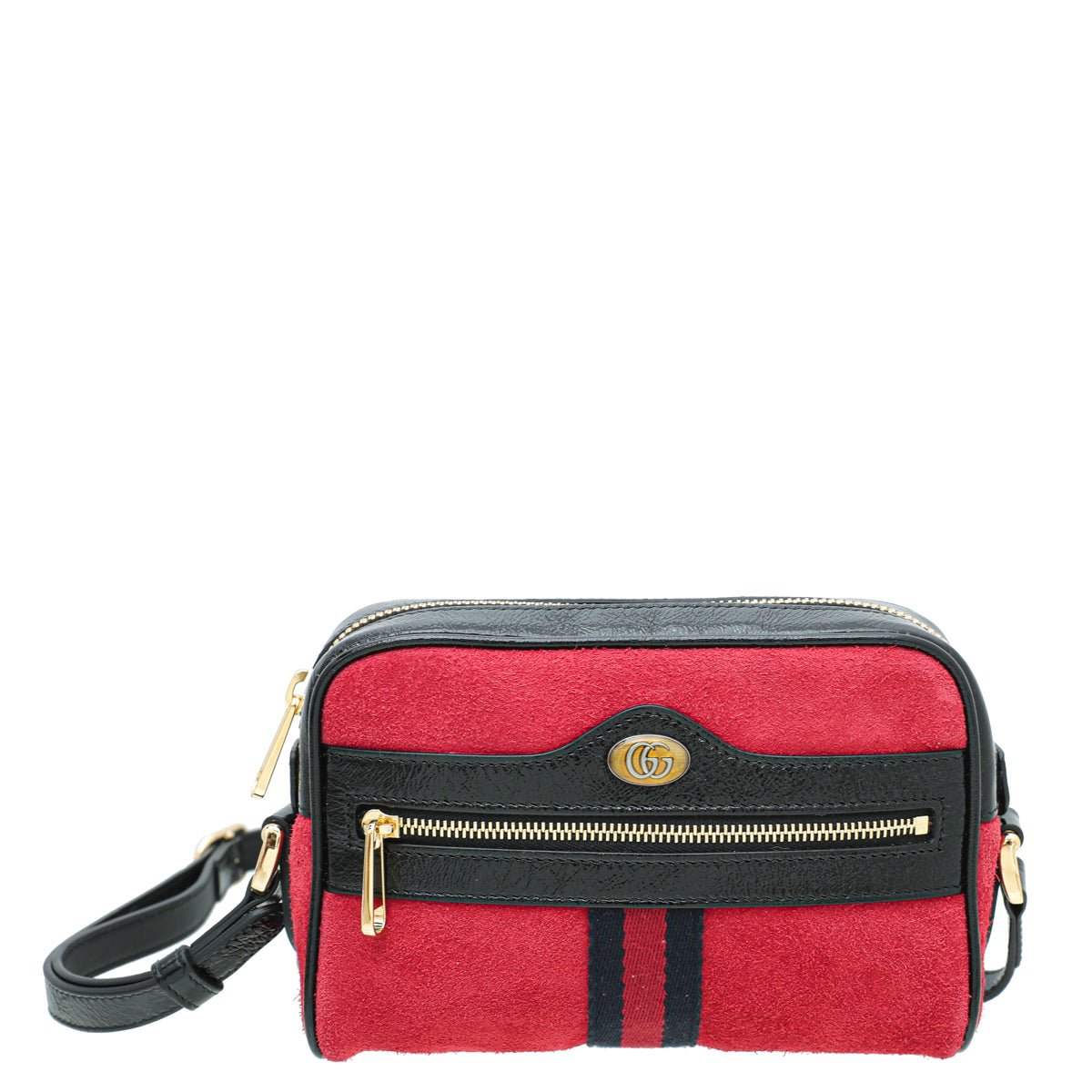 Gucci Red Suede Ophidia Crossbody Small Bag