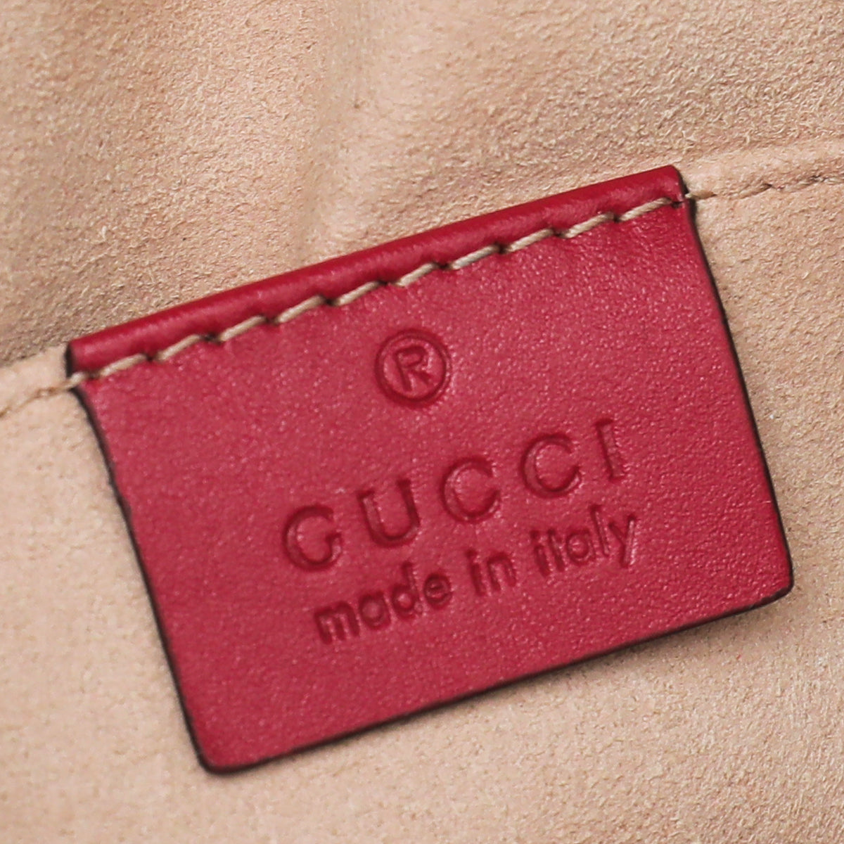 Gucci Red GG Marmont Mini Belt Bag