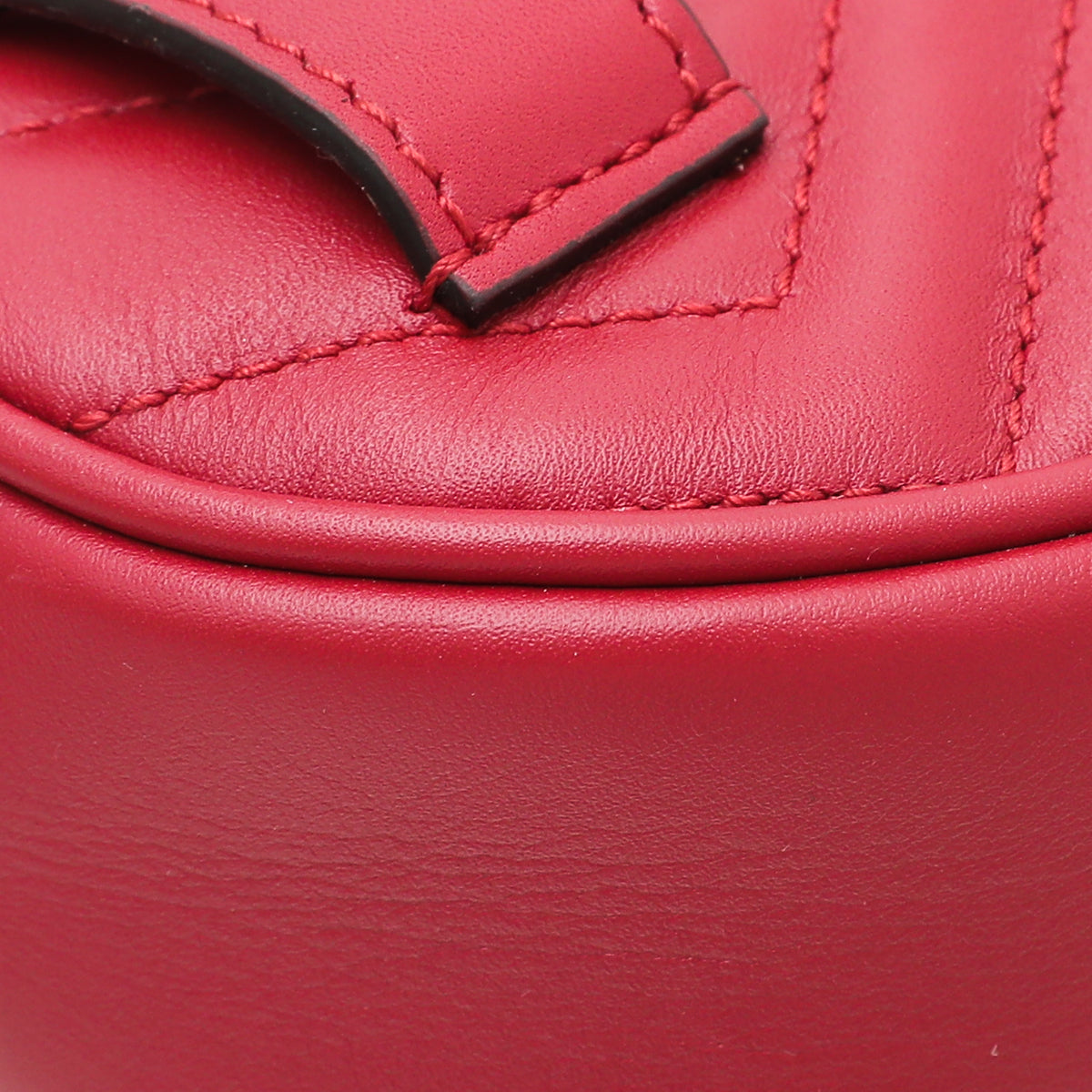 Gucci Red GG Marmont Mini Belt Bag