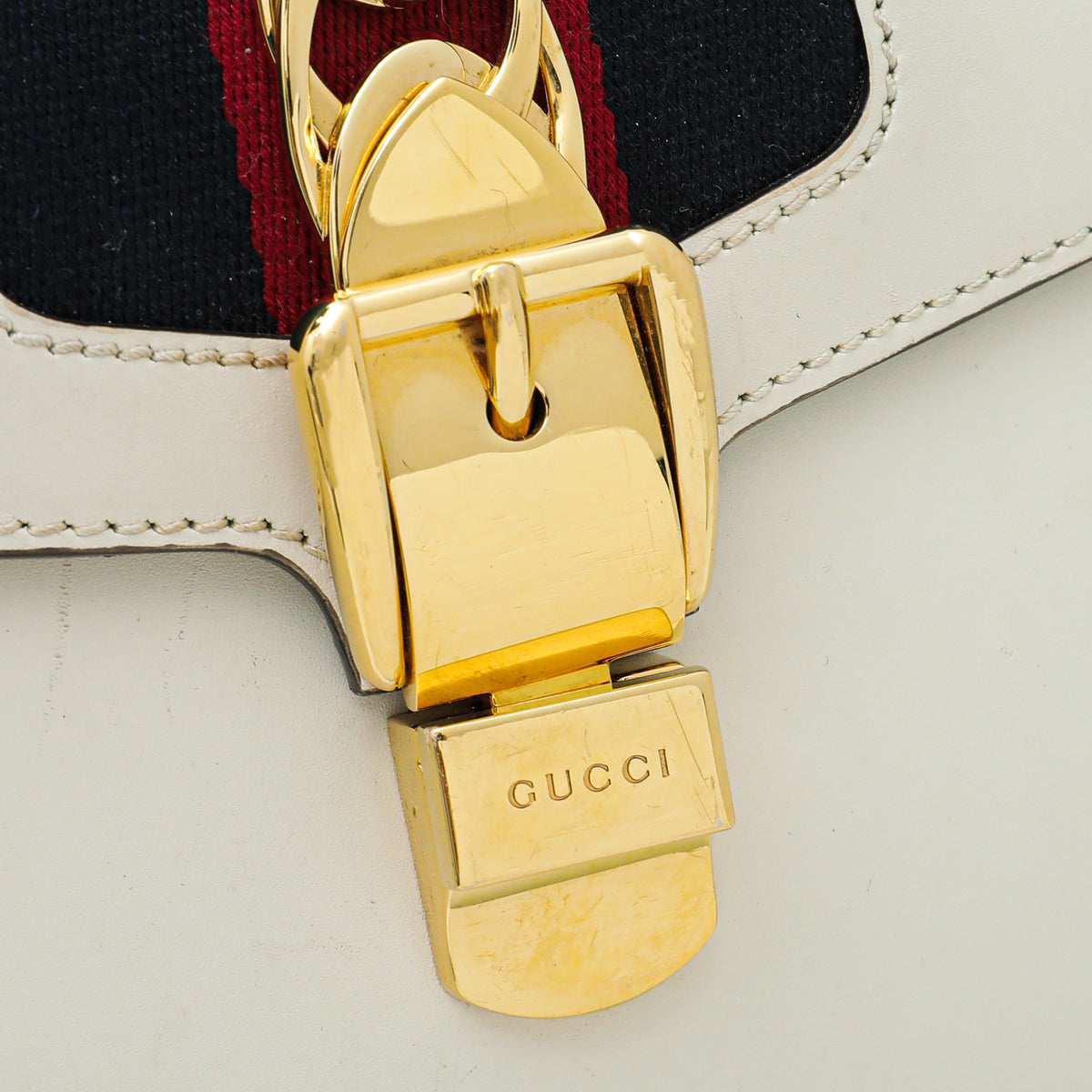 Gucci Tricolor Sylvie Top Handle Medium Bag