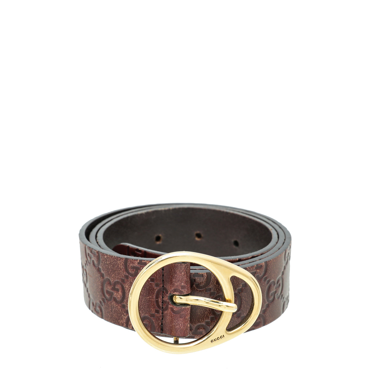 Gucci Brown Guccissima Belt 36