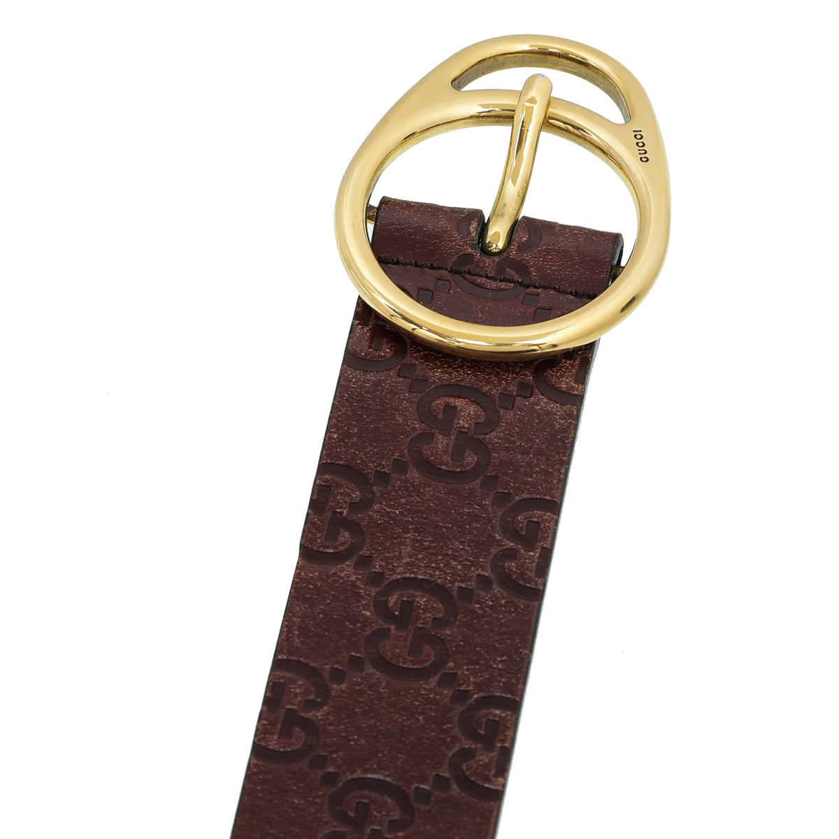 Gucci Brown Guccissima Belt 36