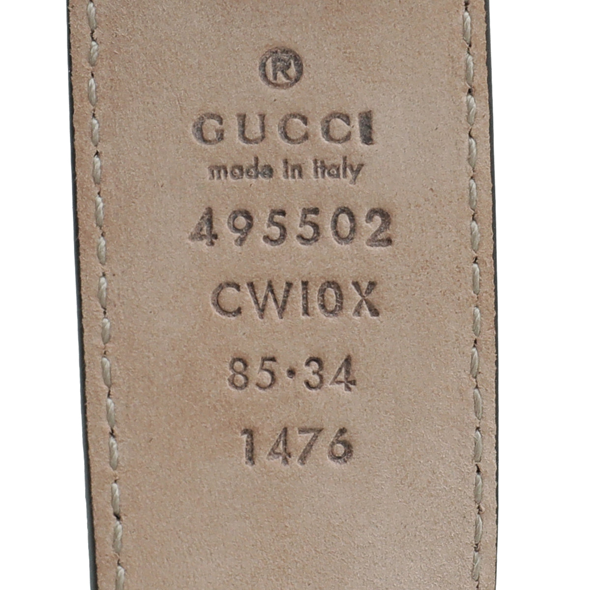 Gucci Black Belt 34