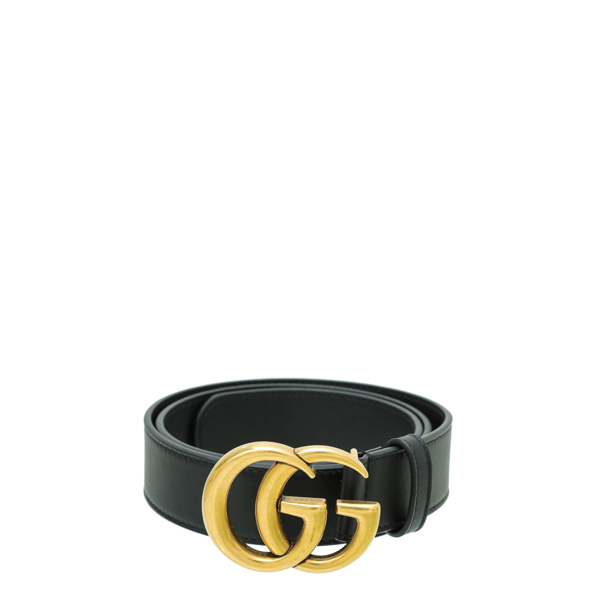 Gucci Black GG Marmont Belt 30