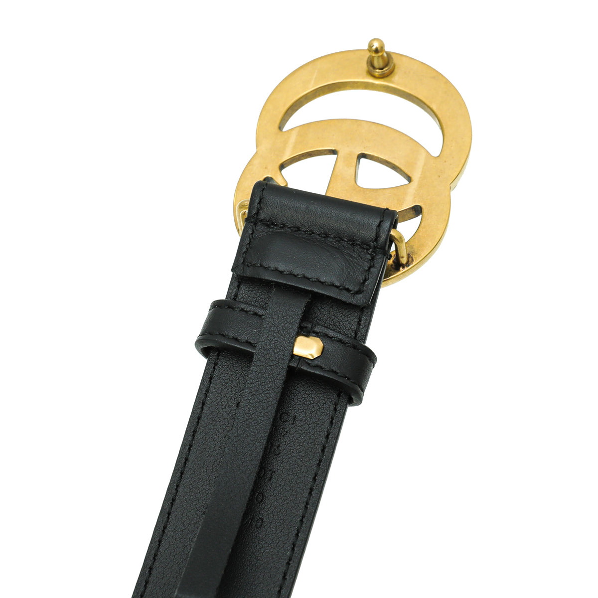 Gucci Black GG Marmont Belt 30