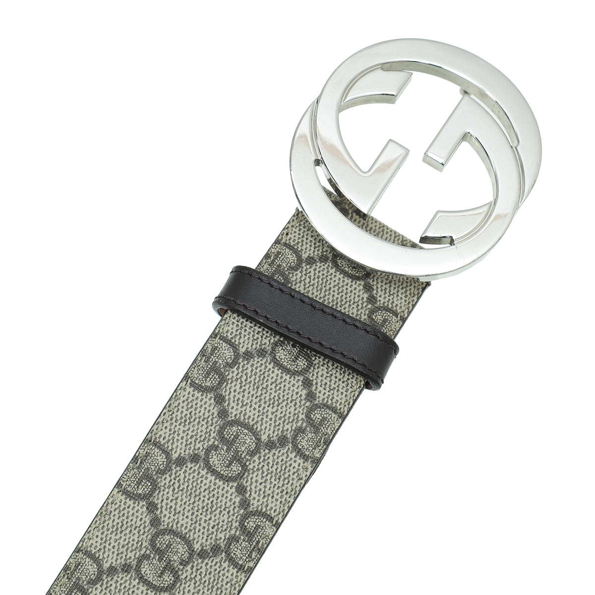 Gucci Bicolor GG Supreme Interlocking G Belt 40