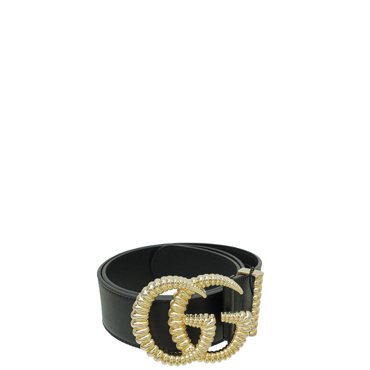 Gucci Black Double G Torchon 40mm Belt 30