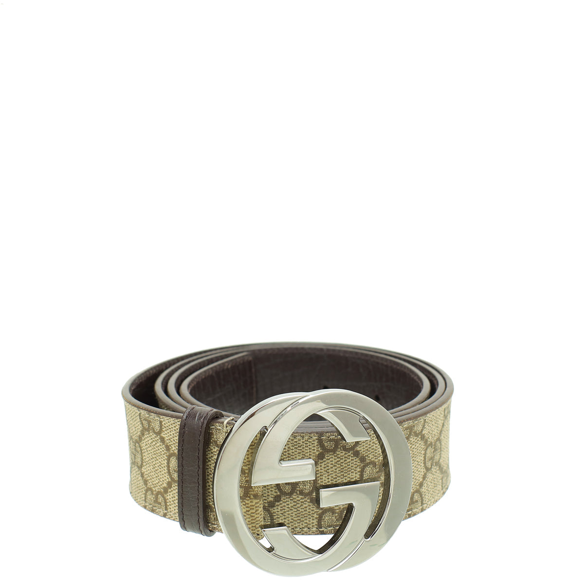 Gucci Bicolor GG Supreme Interlocking G Belt 44