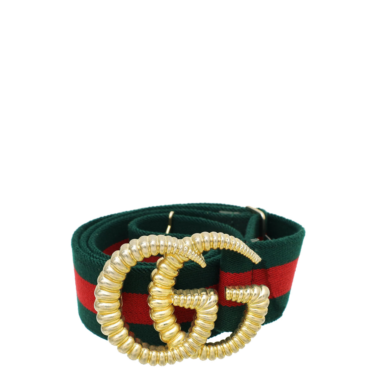 Gucci Bicolor Elastic GG Torchon Web 40mm Belt 36