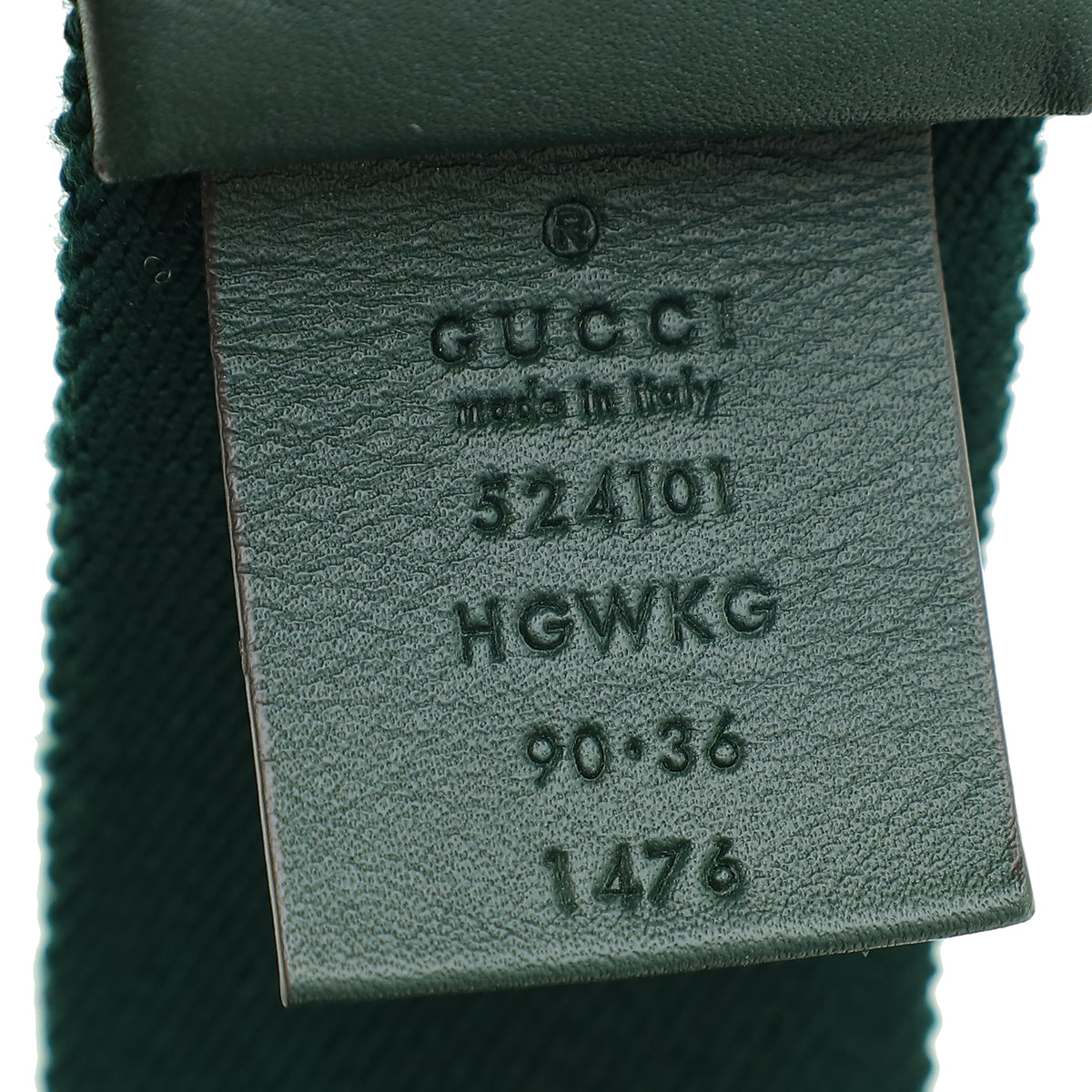 Gucci Bicolor Elastic GG Torchon Web 40mm Belt 36