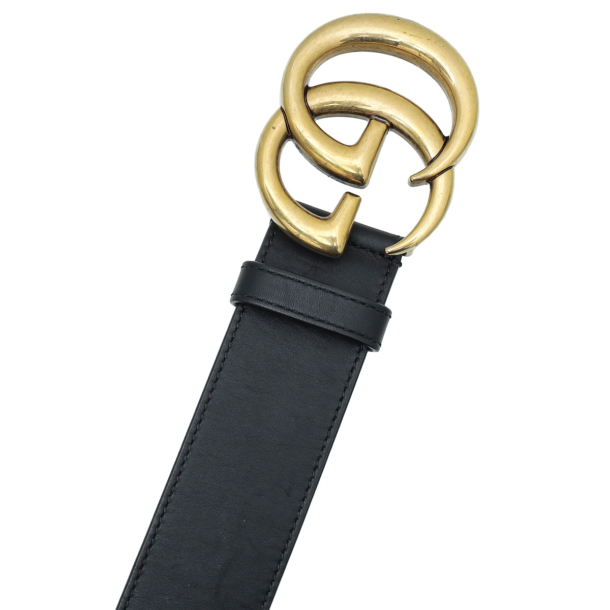 Gucci Black 2015 Re-Edition Wide Belt 34