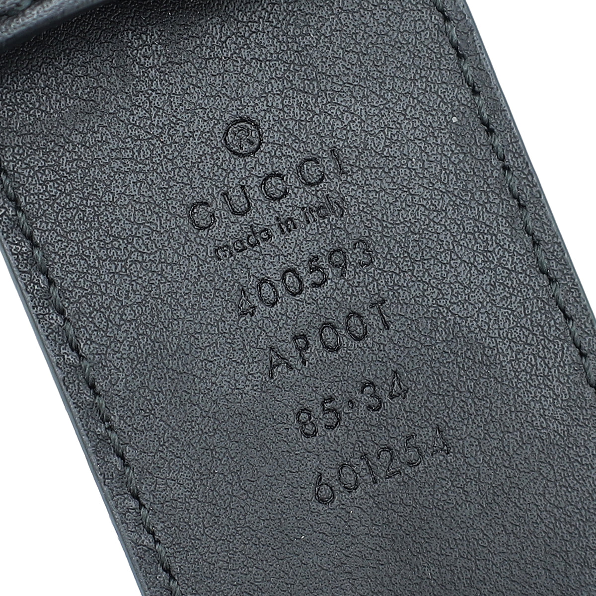 Gucci Black 2015 Re-Edition Wide Belt 34