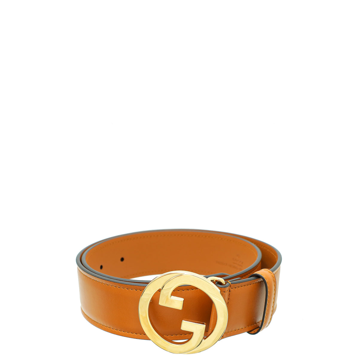 Gucci Tan Interlocking G Blondie Wide Belt 30