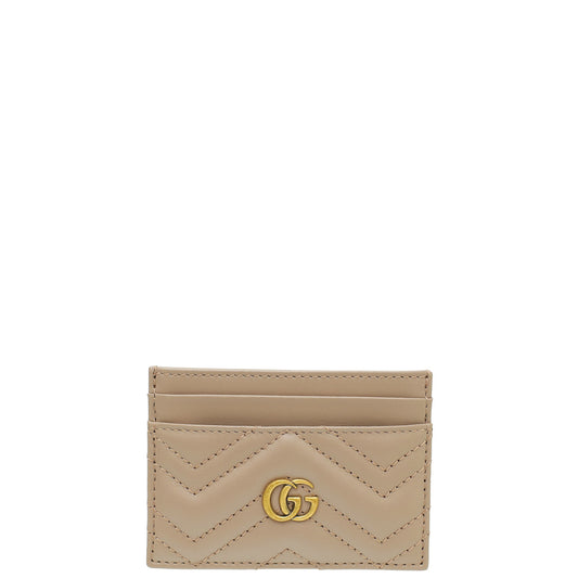 Gucci Dusty Pink GG Marmont Card Holder