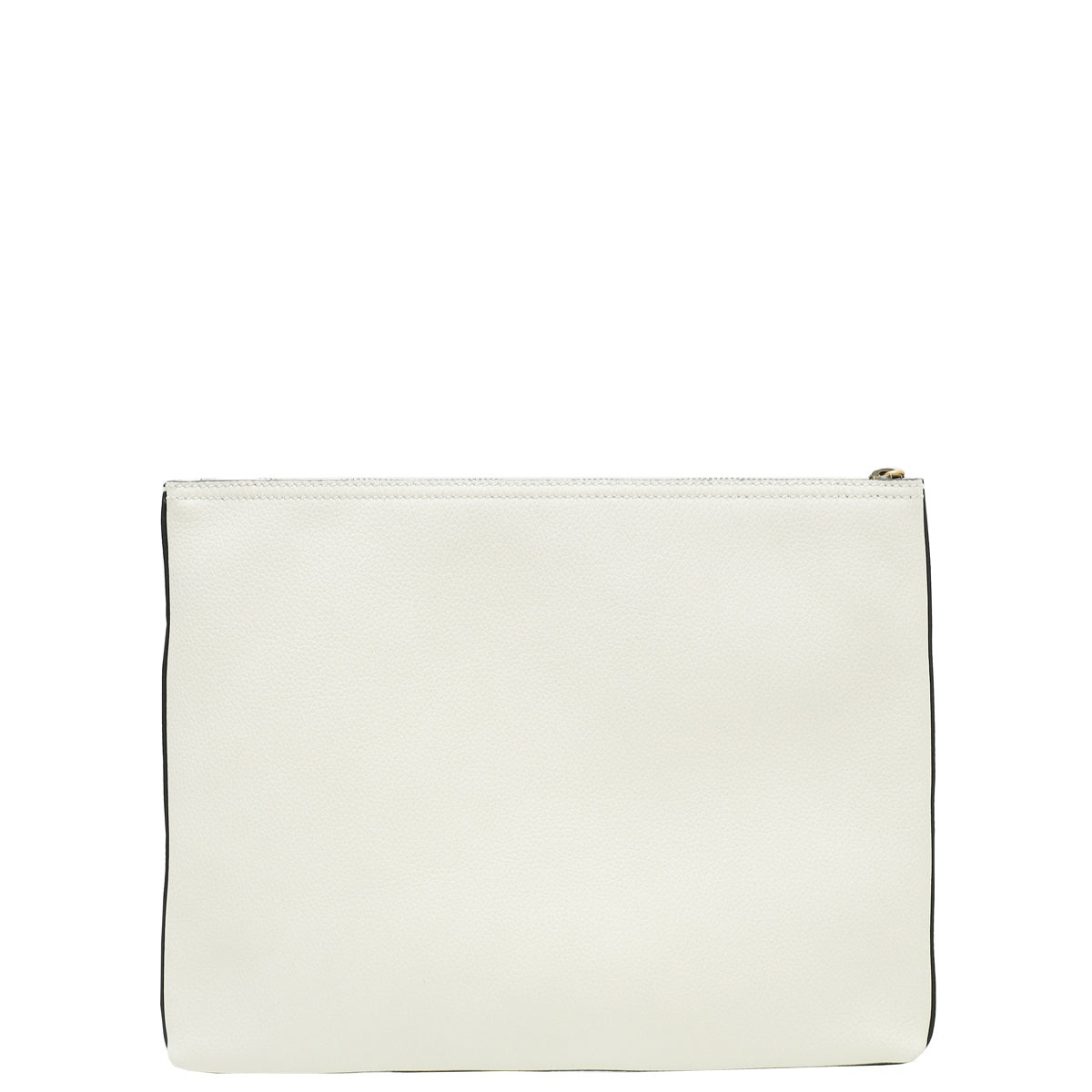 Gucci White Logo Portfolio Clutch