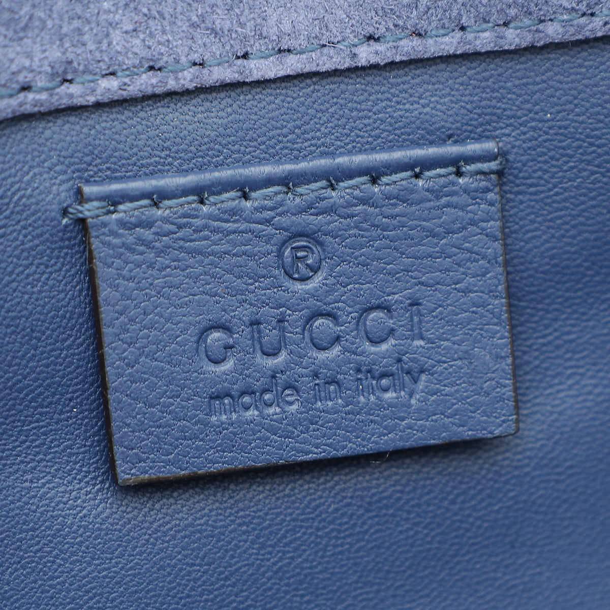 Gucci Blue Violet Microguccissima Broadway Clutch