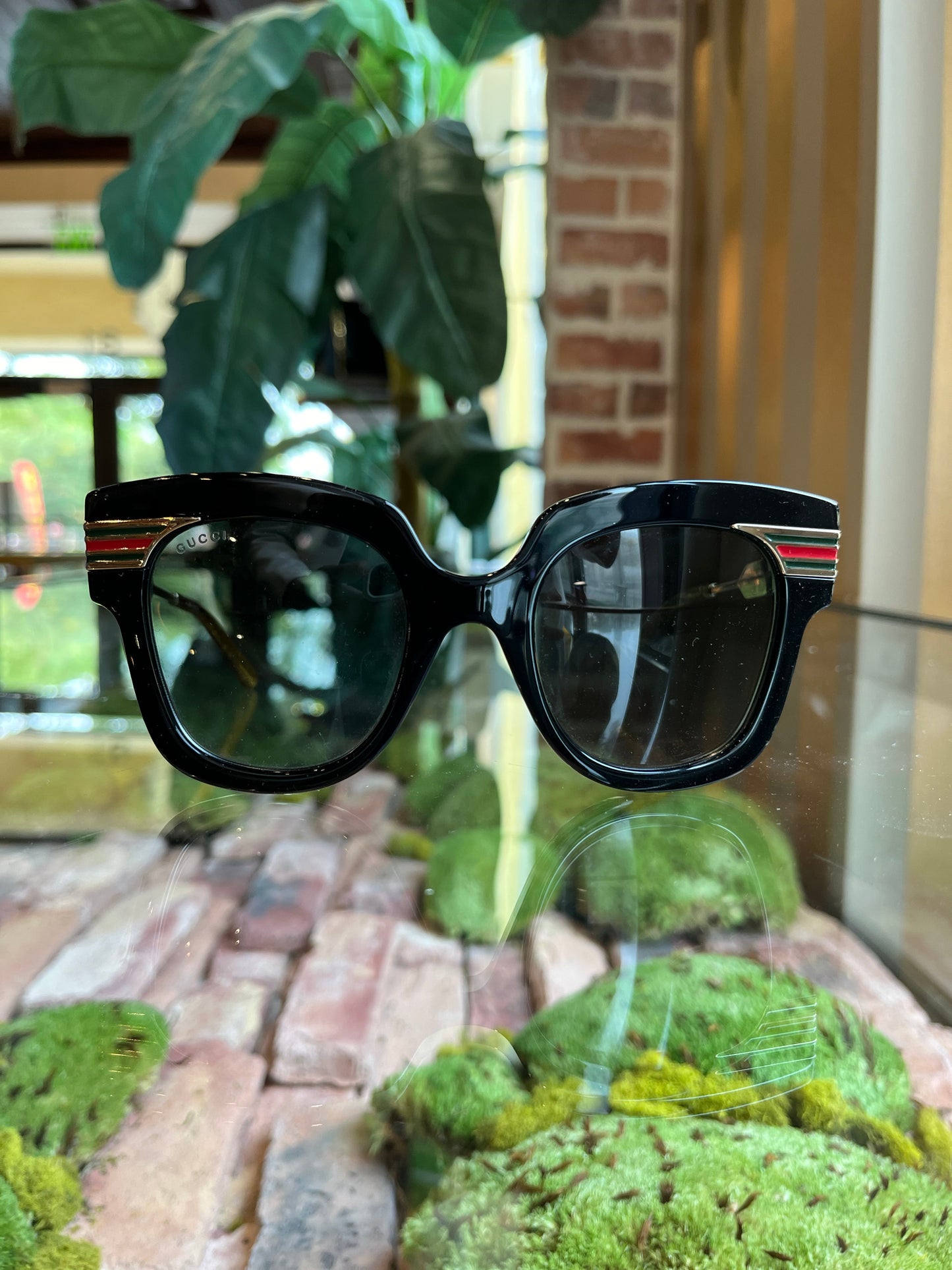 GUCCI Black GG0281S Striped GG Logo Sunglasses