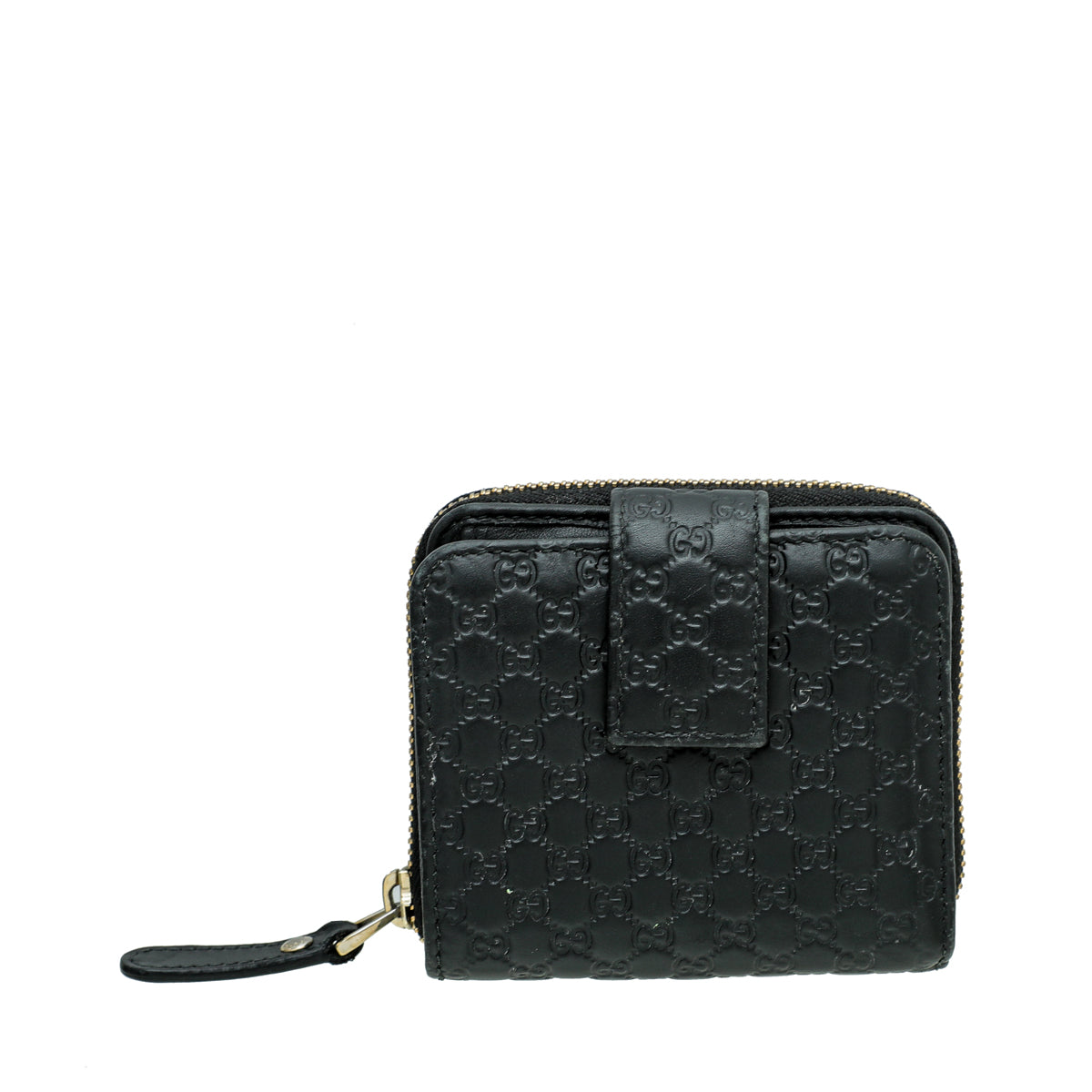 Gucci Black GG Microguccissima French Wallet