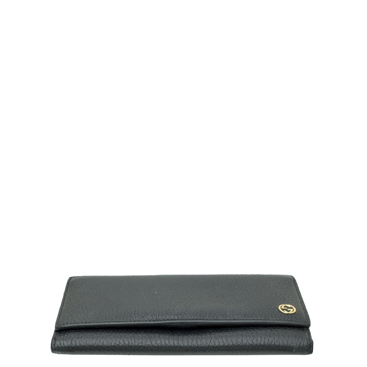 Gucci Black Interlocking GG Continental Wallet