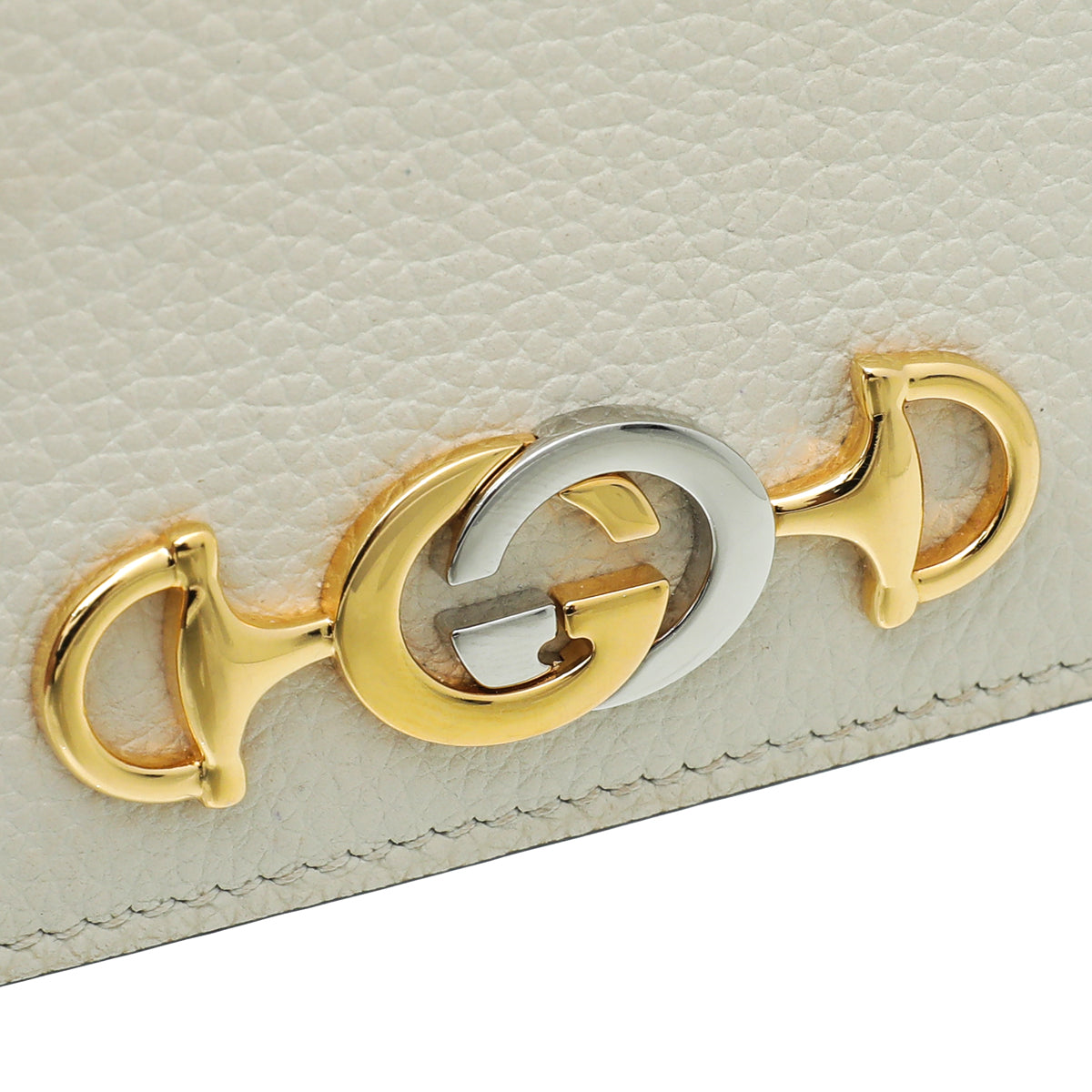 Gucci Cream Zumi Chain Card Case