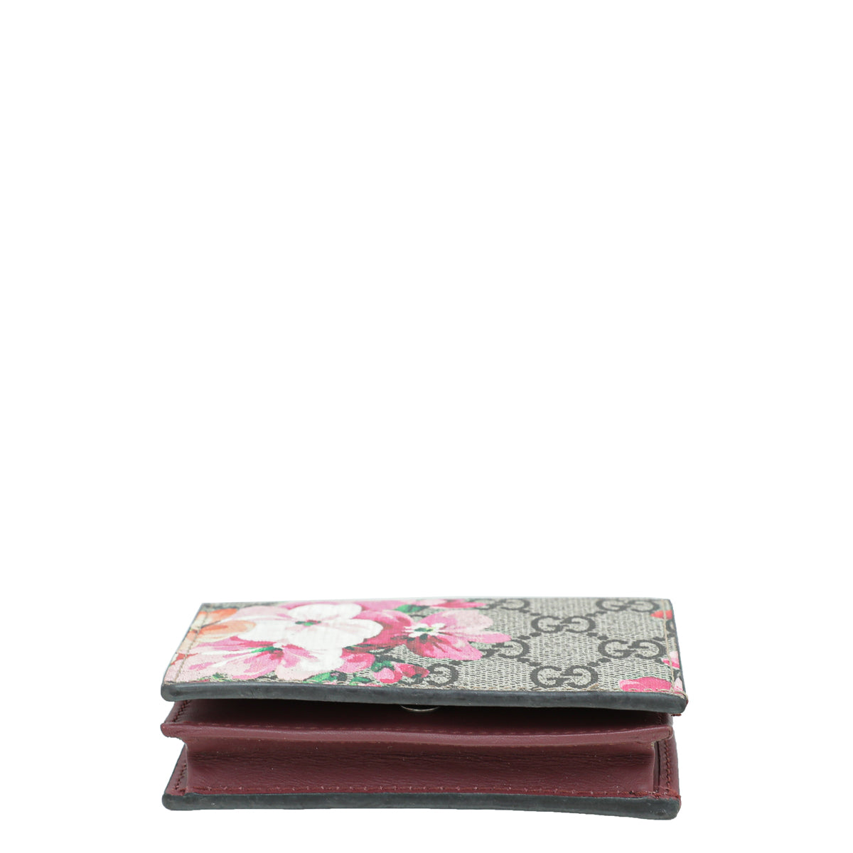 Gucci Bicolor GG Supreme Blooms Card Case Wallet