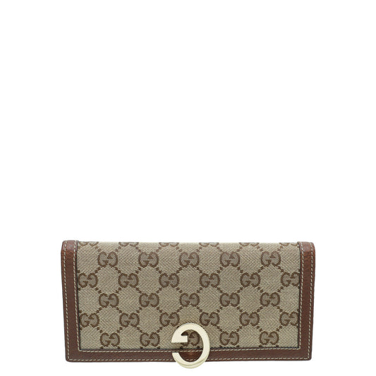 Gucci Bicolor G Lock French Wallet