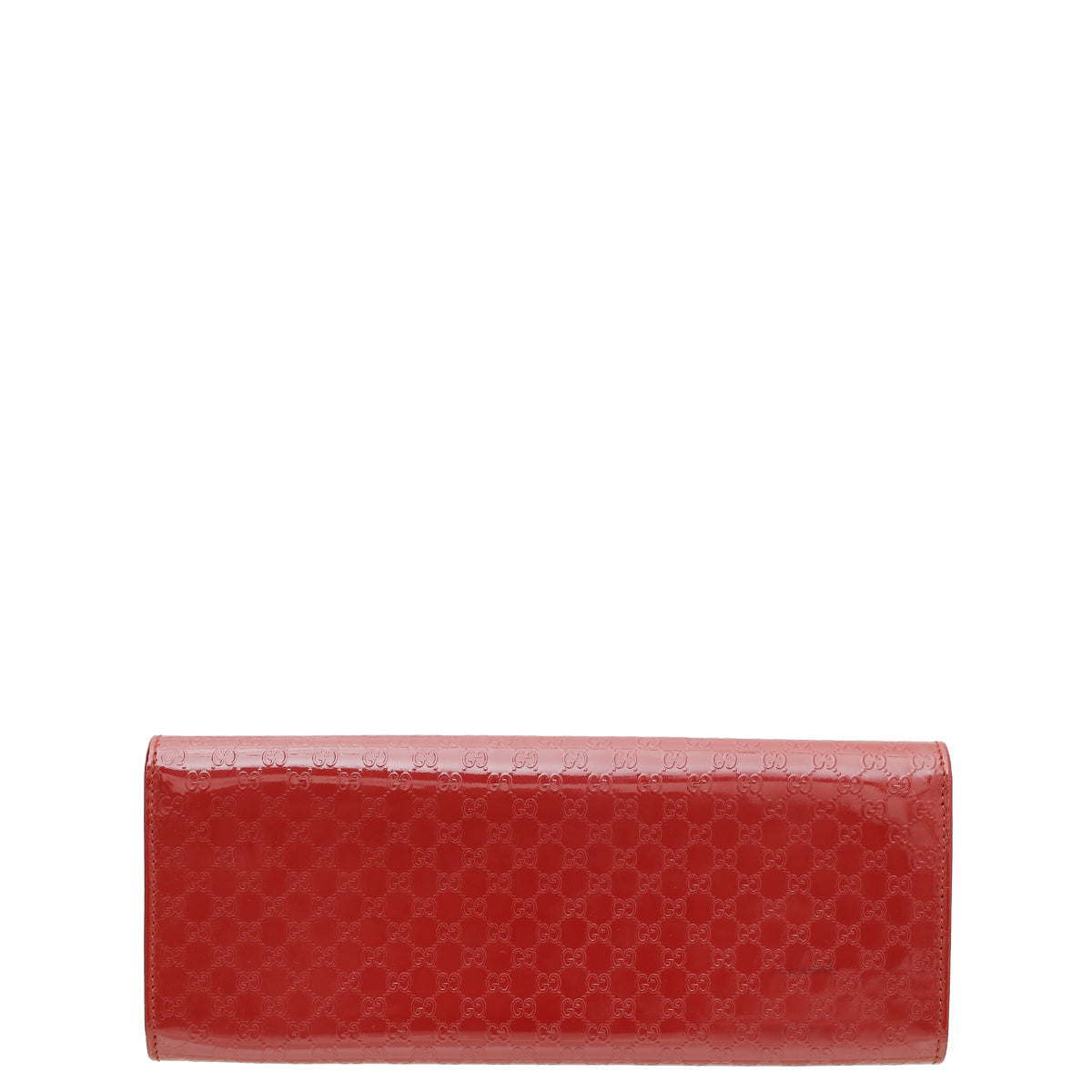 Gucci Red Microguccissima Broadway Clutch