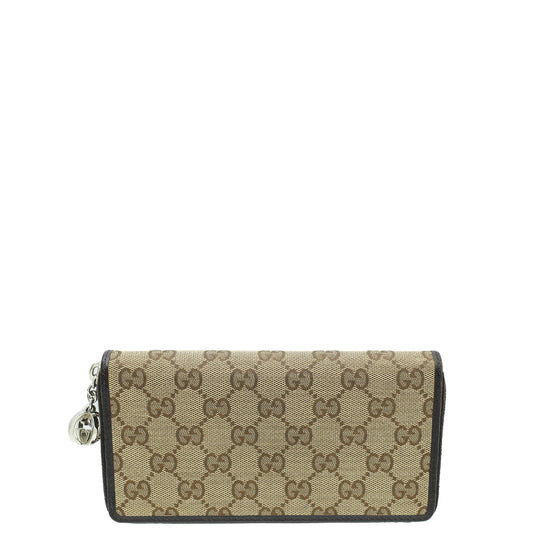 Gucci Bicolor GG Zip Around Wallet