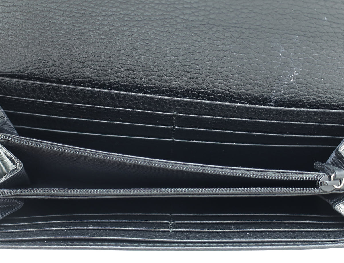 Gucci Black Swing Continental Wallet