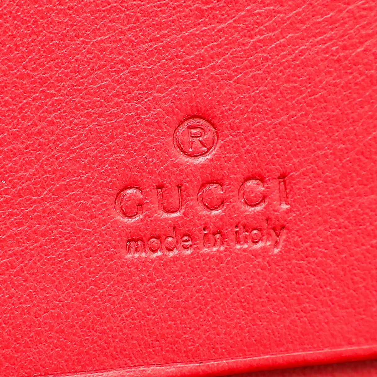 Gucci Red GG Marmont Card Case