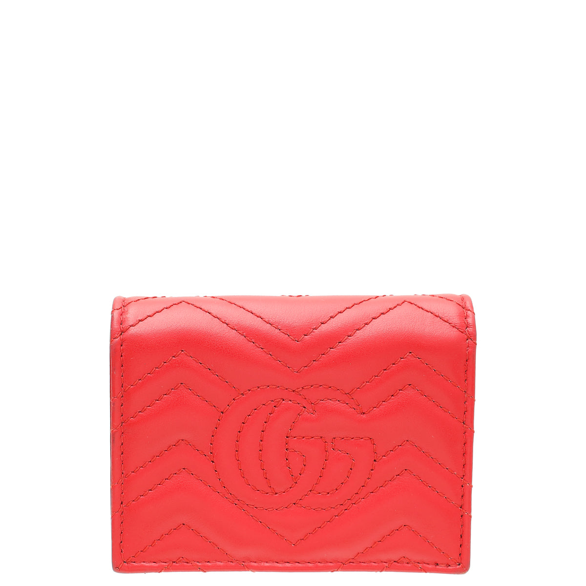 Gucci Red GG Marmont Card Case