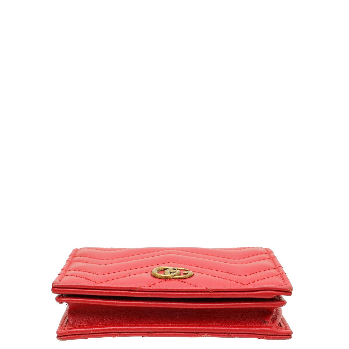 Gucci Red GG Marmont Card Case