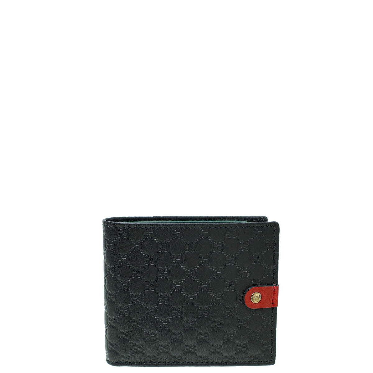 Gucci Black GG Microguccissima Bi Fold Wallet